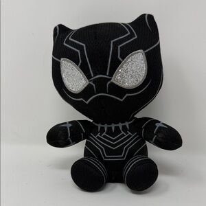 Black Panther TY 6” Plush Doll with Glitter Eyes Kids Toy stuffed animal